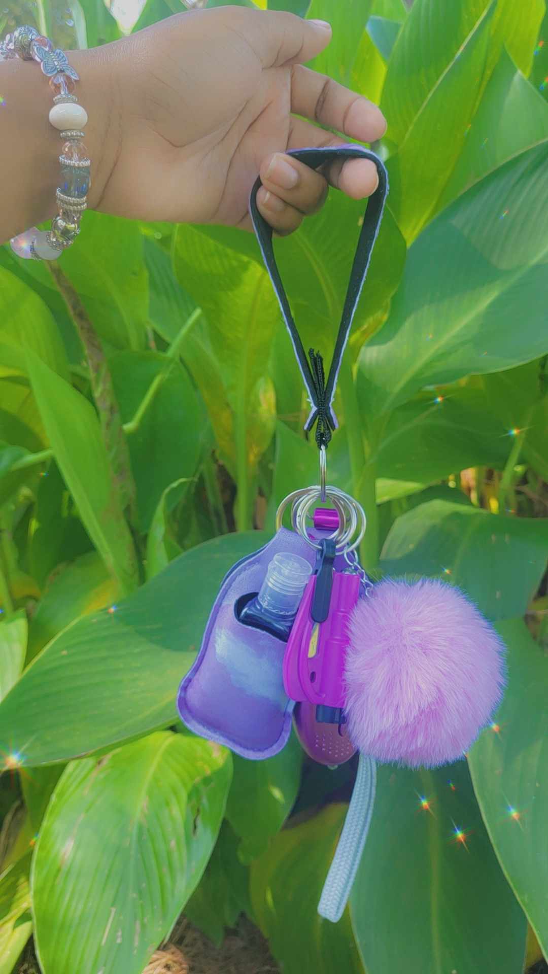 Purple Rain Keychain
