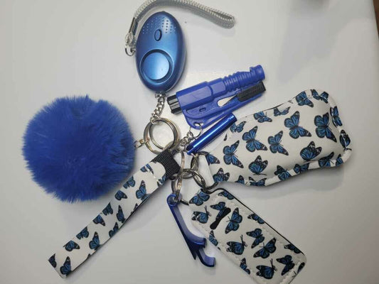 Blue Butterly Keychain